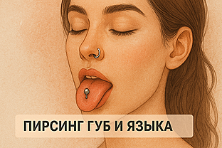 Пирсинг губ и языка в Барнауле
